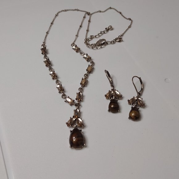 Very Cute Vintage Necklace And Earring Set - Picture 2 of 14